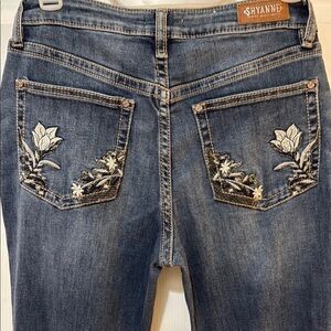 Shyanne Blue Boot Cut Jeans with Embellished Details excellent condition